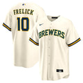 Milwaukee Brewers Nike Sal Frelick Home Replica Baseball Jersey - Cream
