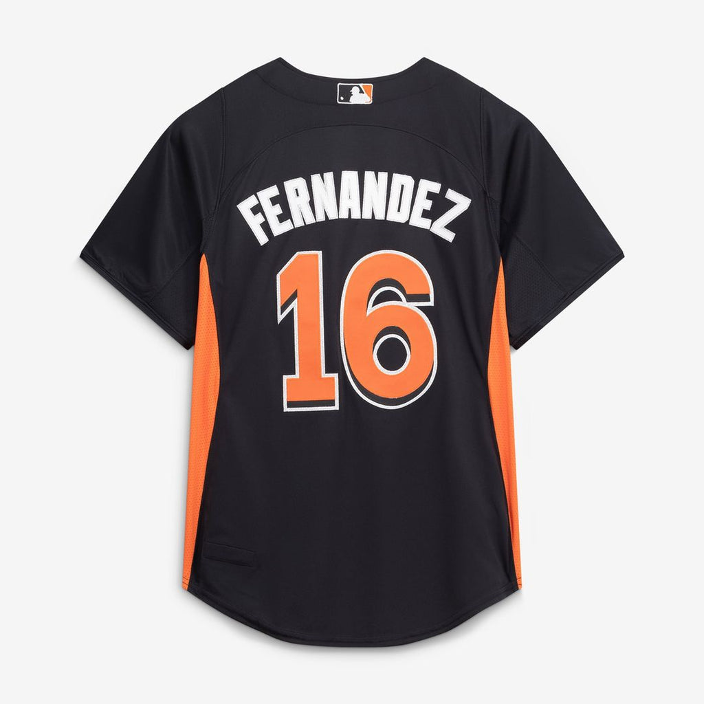 Miami Marlins Mitchell & Ness Jose Fernandez Authentic Batting Practice Baseball Jersey - Black
