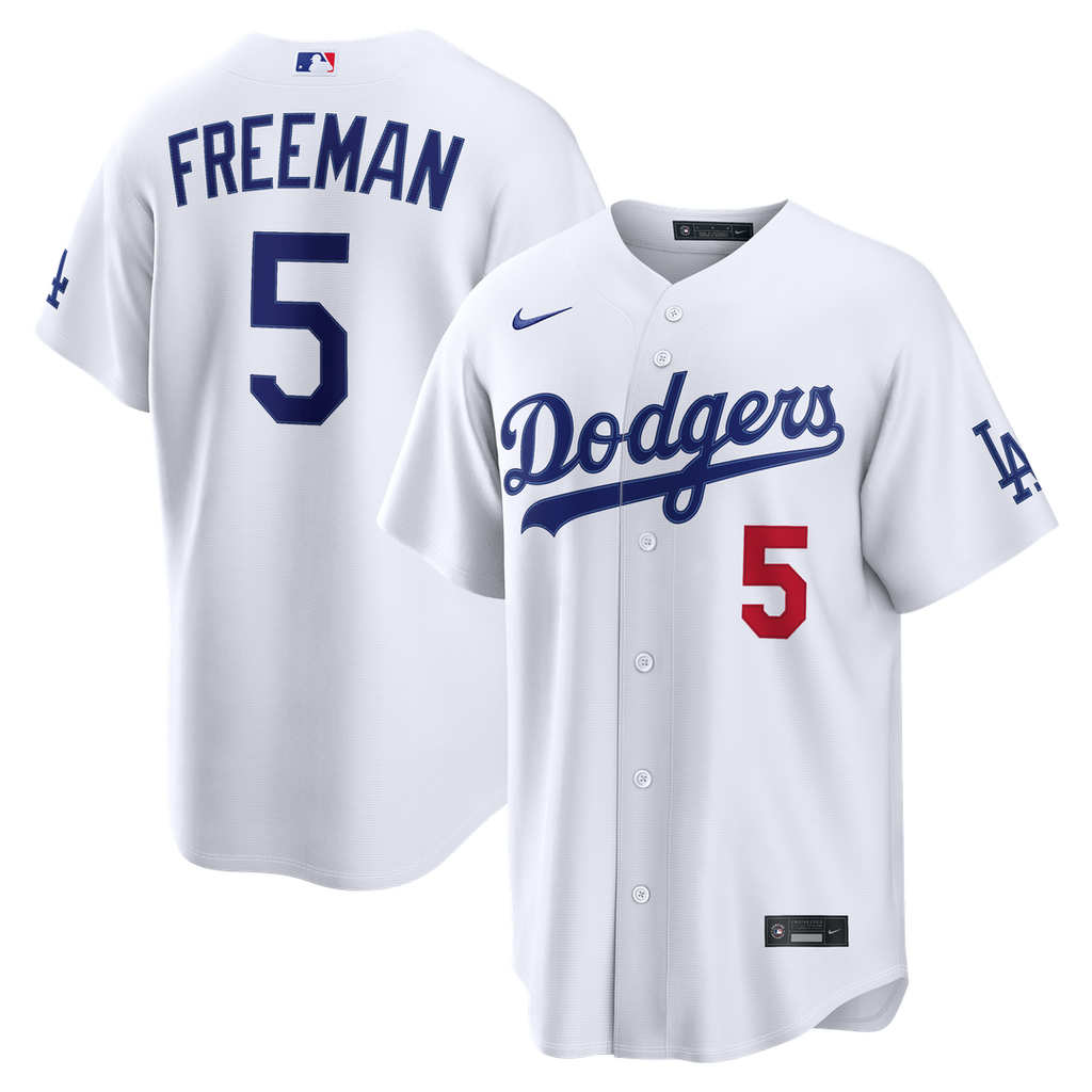 Los Angeles Dodgers Nike Freddie Freeman Home Stadium Baseball Jersey - White