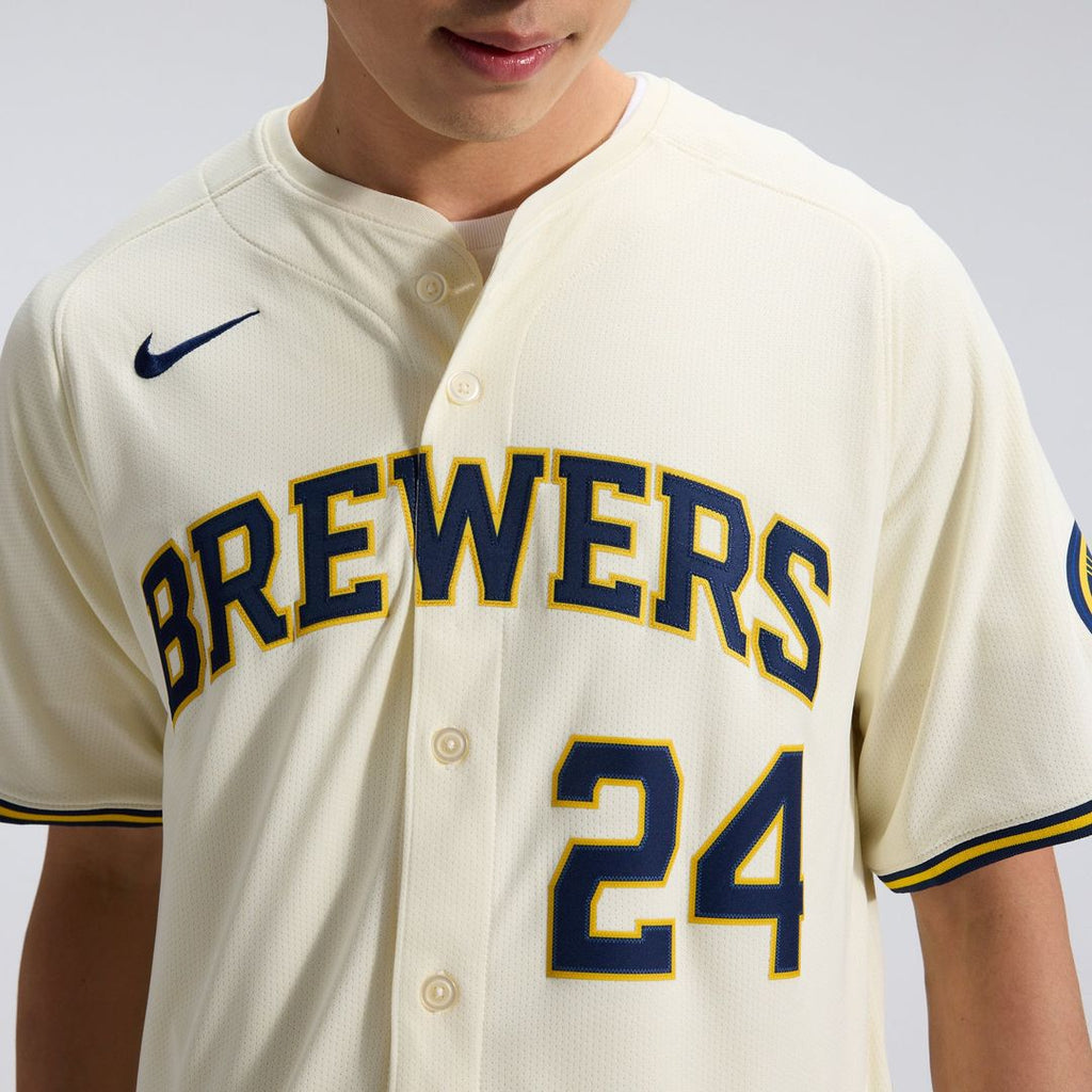 Milwaukee Brewers Nike William Contreras Home Limited Baseball Jersey - Cream