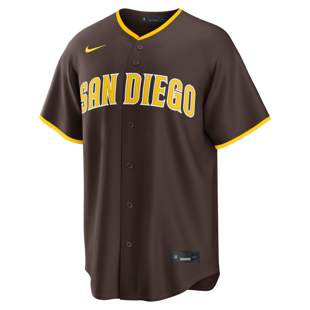 San Diego Padres Nike Fernando Tatis Jr. Road Replica Baseball Jersey - Brown