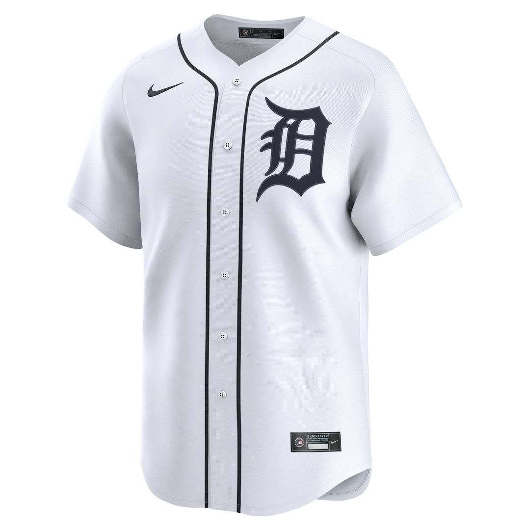 Detroit Tigers Nike Riley Greene Home Limited Baseball Jersey - White