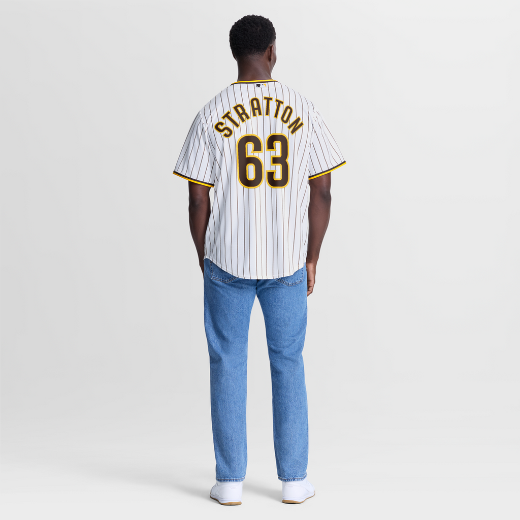 San Diego Padres Nike Hunter Stratton Home Replica Baseball Jersey - White