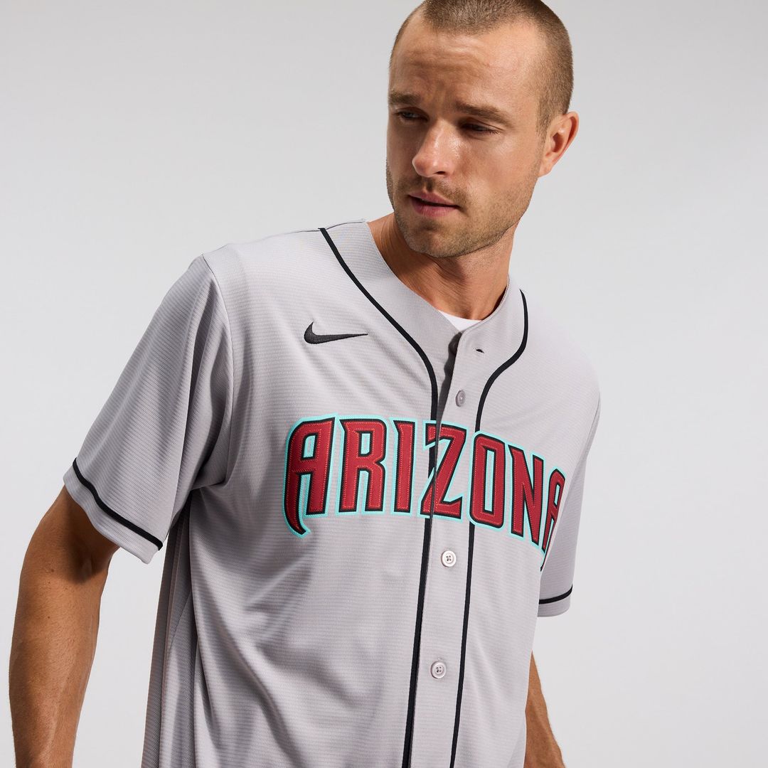 Arizona Diamondbacks Nike Corbin Carroll Road Replica Baseball Jersey - Gray