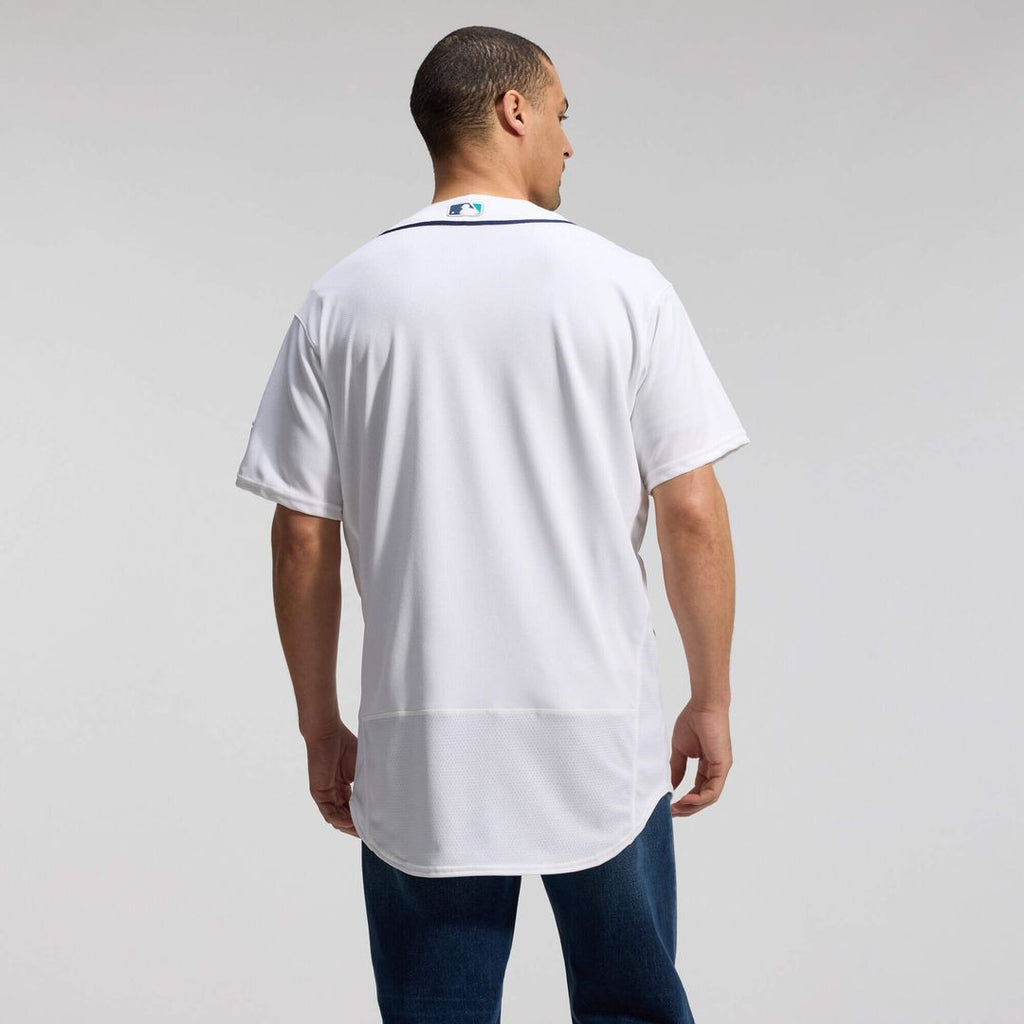 Seattle Mariners Nike 50th Anniversary Patch Home Authentic Baseball Jersey - White