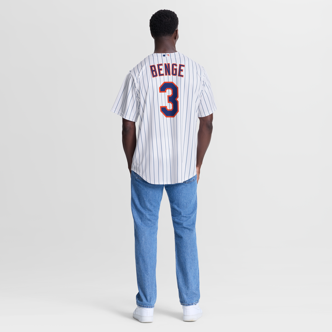 New York Mets Nike Carson Benge Home Replica Baseball Jersey - White