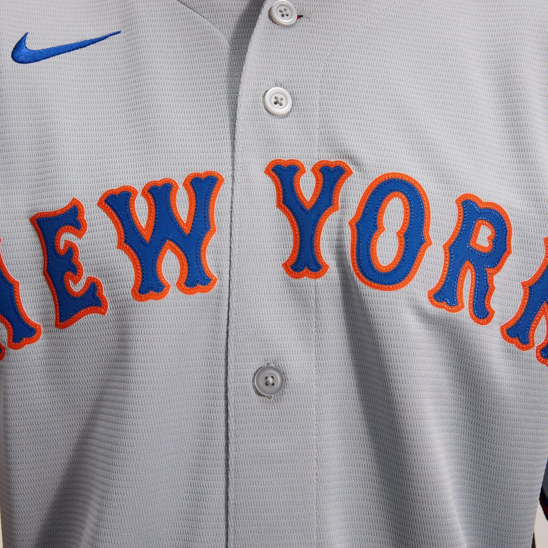 New York Mets Nike Juan Soto Road Replica Baseball Jersey - Gray