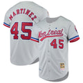Montreal Expos Mitchell & Ness Pedro Martinez Cooperstown Collection Authentic Baseball Jersey - Gray