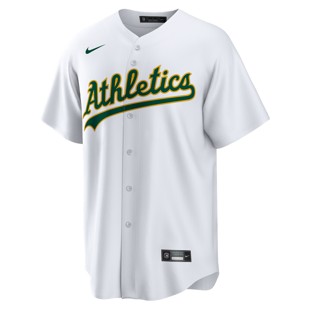 Athletics Nike Home Big & Tall Replica Baseball Jersey - White
