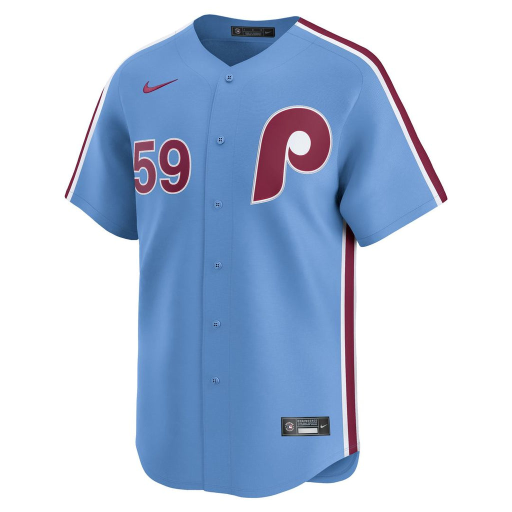 Philadelphia Phillies Nike Jhoan Duran Alternate Limited Baseball Jersey - Light Blue
