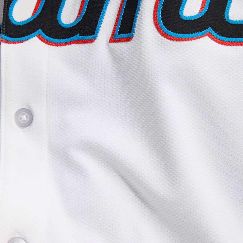 Miami Marlins Nike Home Elite Baseball Jersey - White