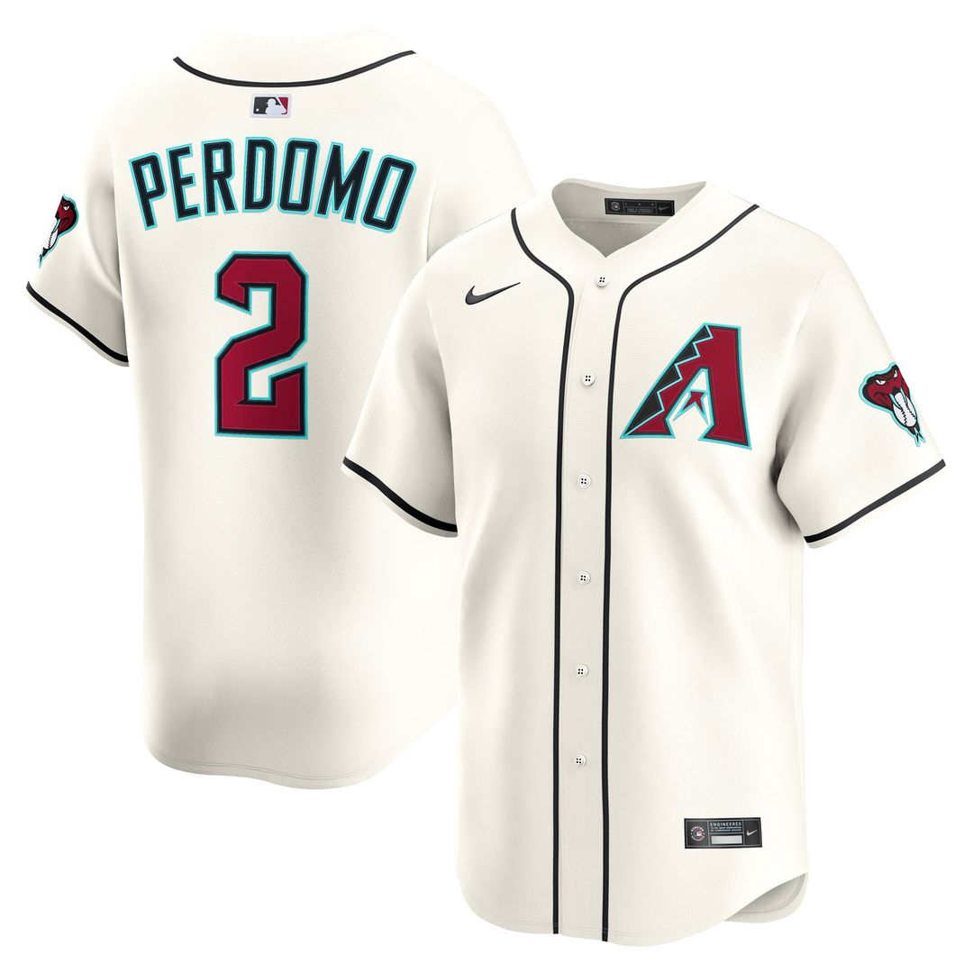 Arizona Diamondbacks Nike Geraldo Perdomo Home Limited Baseball Jersey - Cream