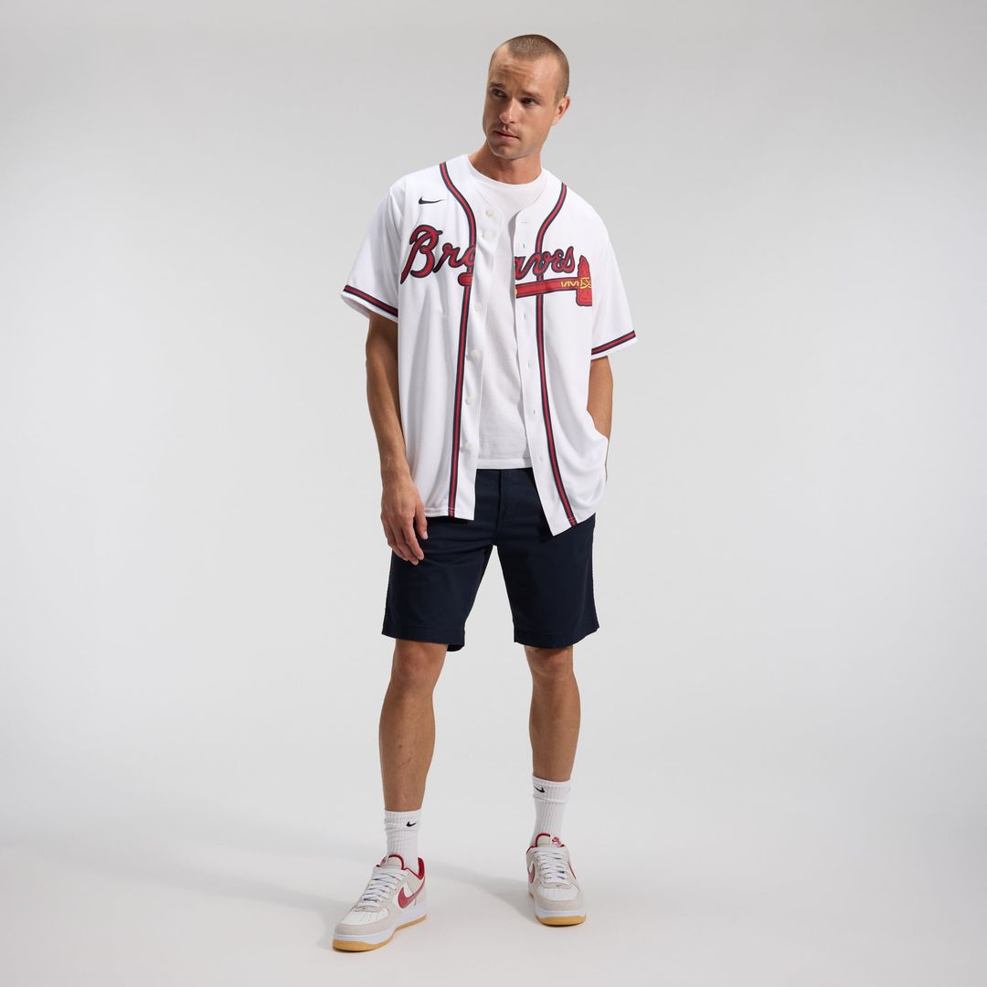 Atlanta Braves Nike Home Replica Team Baseball Jersey - White