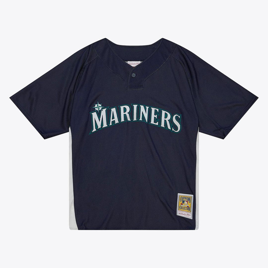 Seattle Mariners Mitchell & Ness Ichiro Suzuki Big & Tall Cooperstown Mesh Batting Practice Baseball Jersey - Navy