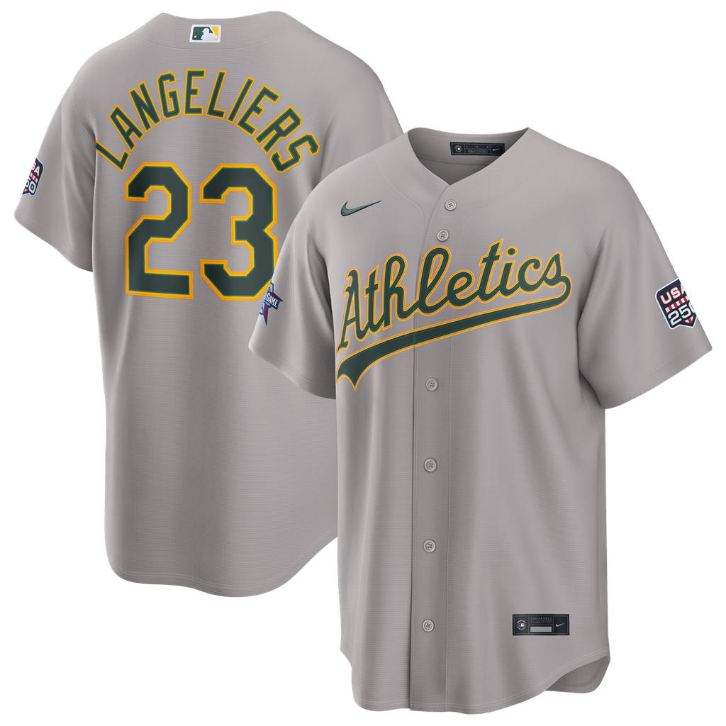 Athletics Nike 2026 All-Star Game Shea Langeliers Replica Baseball Jersey - Gray