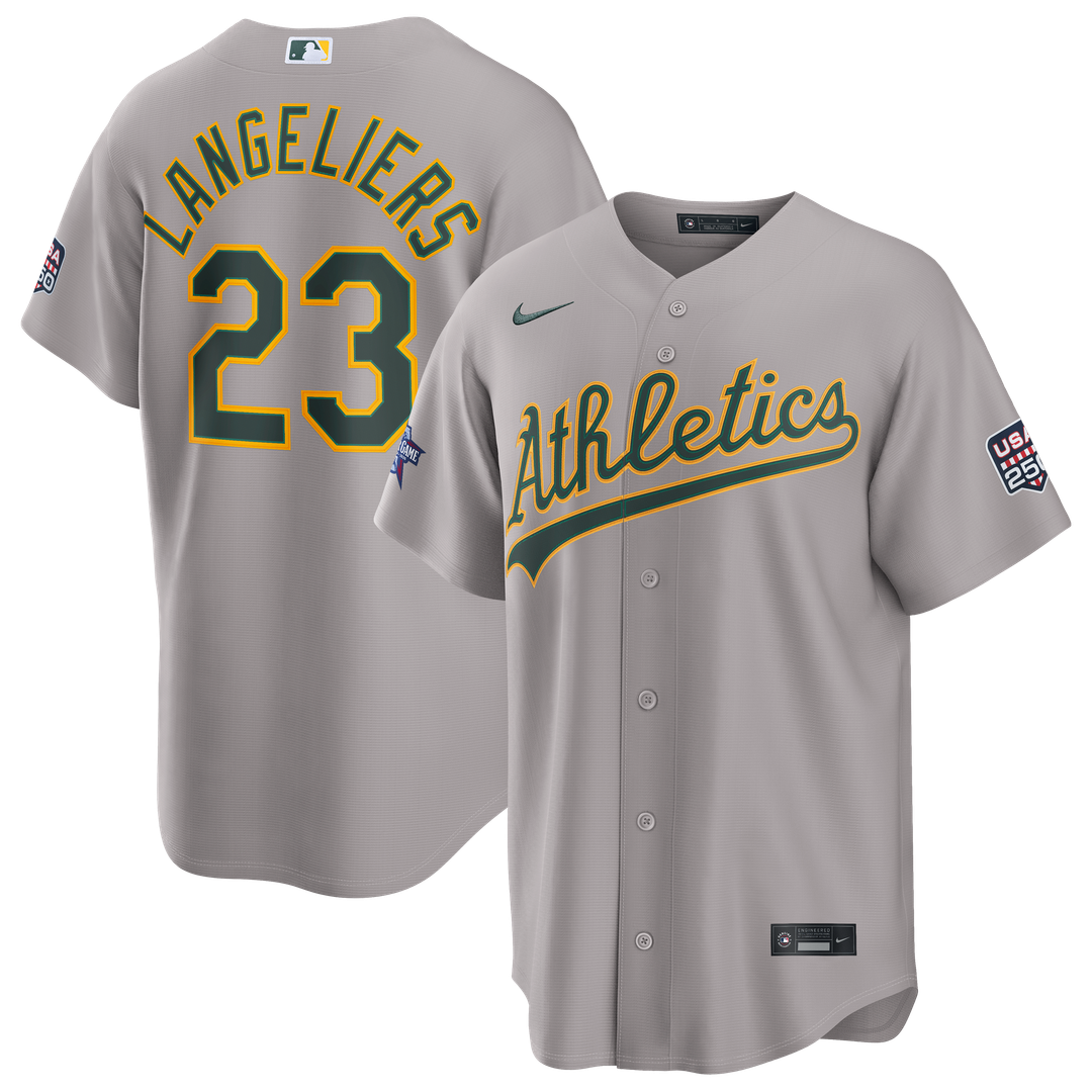 Athletics Nike 2026 All-Star Game Shea Langeliers Replica Baseball Jersey - Gray