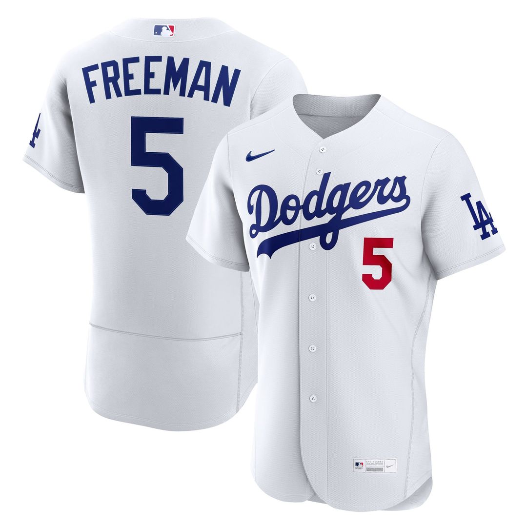 Los Angeles Dodgers Nike Freddie Freeman Home Authentic Baseball Jersey - White