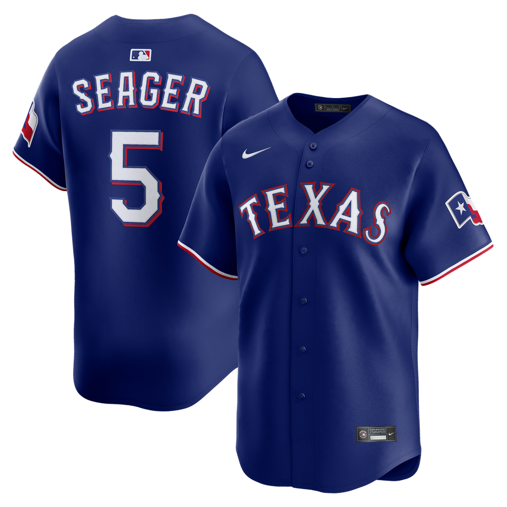 Texas Rangers Nike Corey Seager Alternate 2 Limited Baseball Jersey - Royal