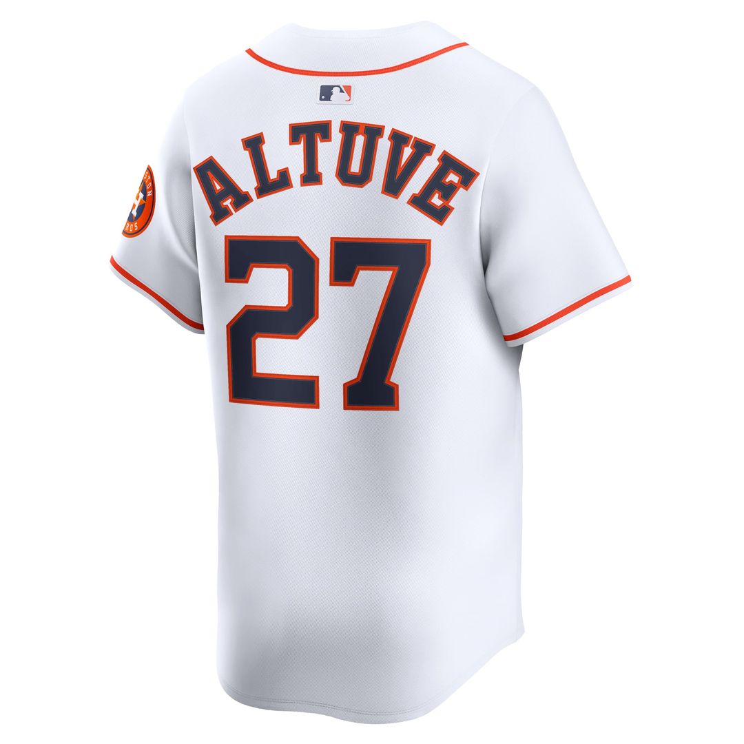 Houston Astros Nike Jose Altuve Home Limited Baseball Jersey - White
