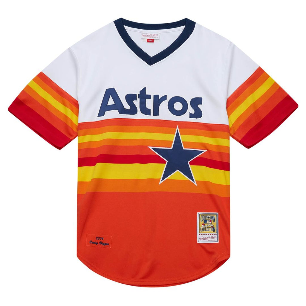 Houston Astros Mitchell & Ness Craig Biggio 2004 Cooperstown Collection Authentic Throwback Baseball Jersey - White