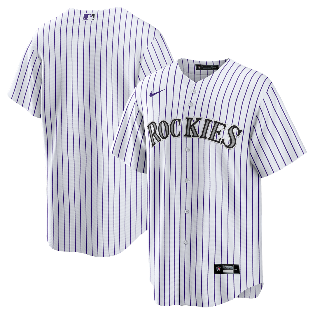 Colorado Rockies Nike Home Big & Tall Replica Baseball Jersey - White