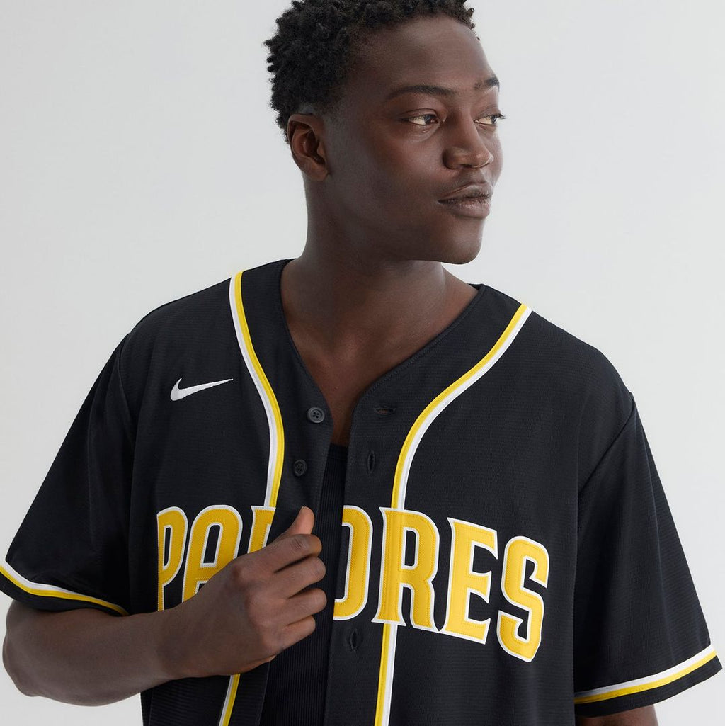 San Diego Padres Nike Fernando Tatis Jr. Fashion Replica Black Out Baseball Jersey