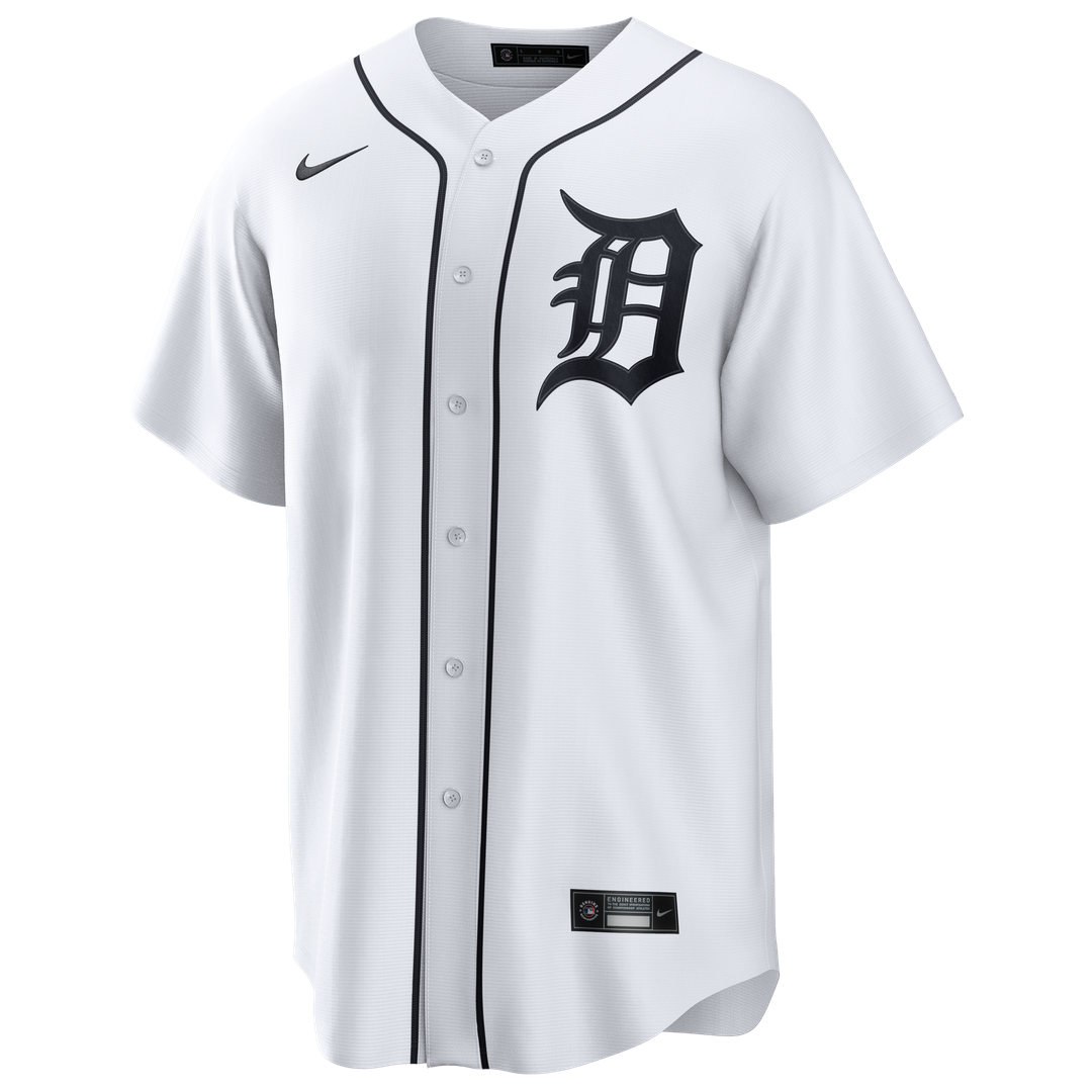 Detroit Tigers Nike Home Replica Baseball Jersey - White