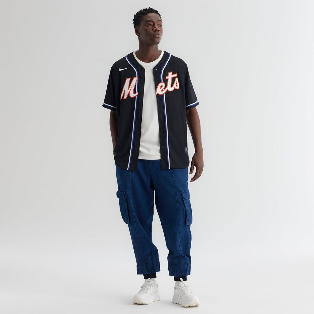 New York Mets Nike Juan Soto Fashion Replica Black Out Baseball Jersey