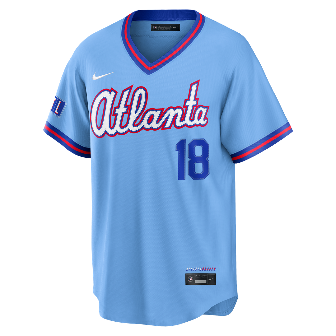 Atlanta Braves Nike Mike Yastrzemski 2026 City Connect Stadium Baseball Jersey - Powder Blue