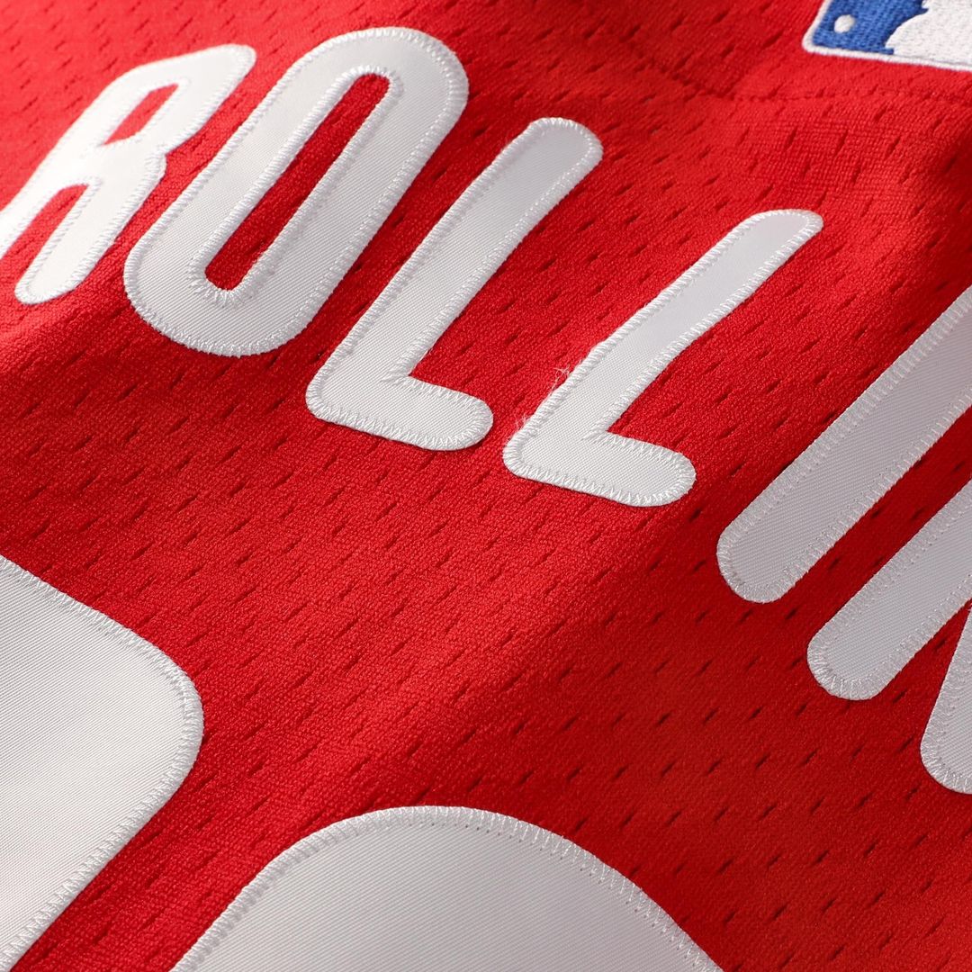 Philadelphia Phillies Mitchell & Ness Jimmy Rollins Cooperstown Mesh Batting Practice Button-Up Baseball Jersey - Red