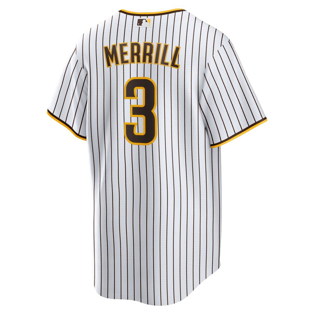 San Diego Padres Nike Jackson Merrill Home Replica Baseball Jersey - White