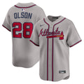 Atlanta Braves Nike Matt Olson Road Limited Baseball Jersey - Gray
