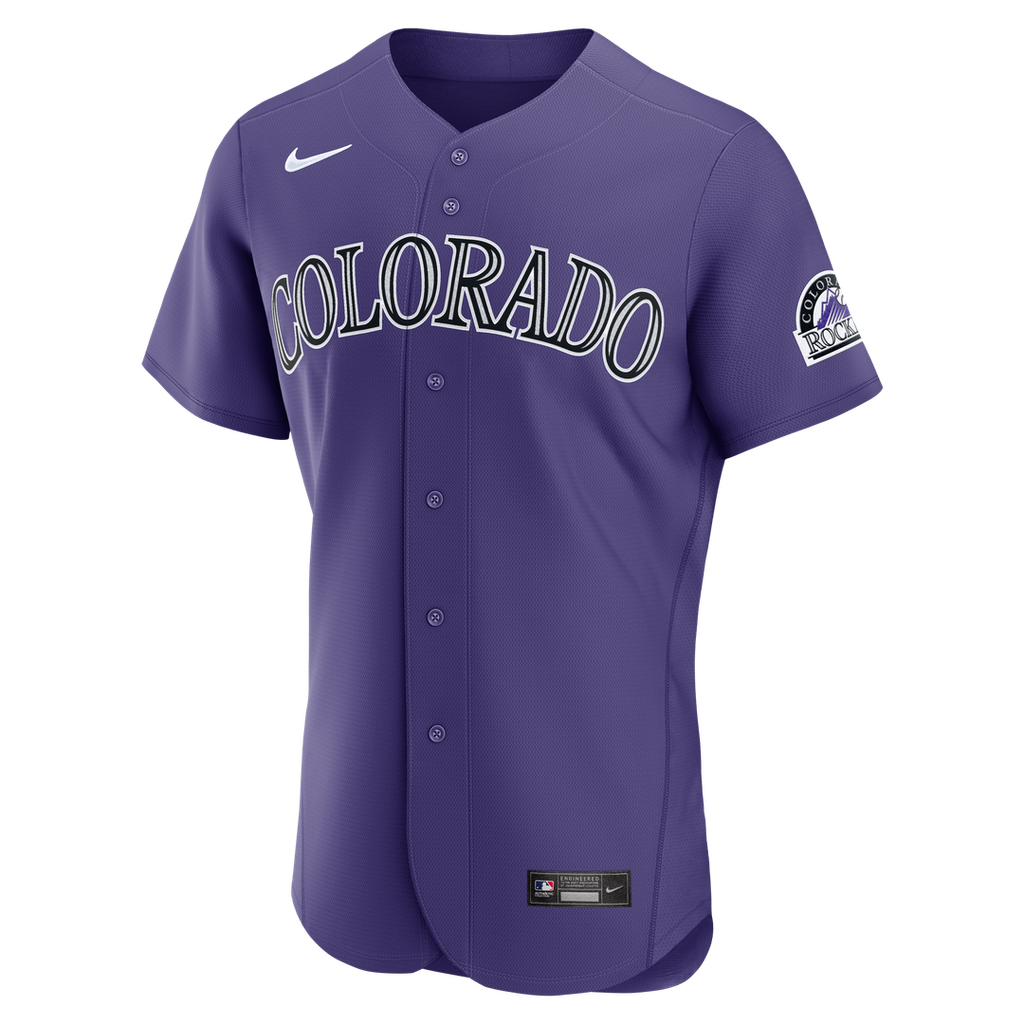 Colorado Rockies Nike Alternate Authentic Baseball Jersey - Purple