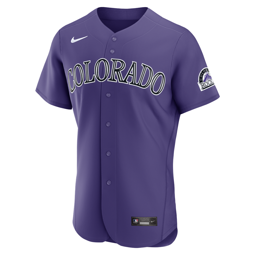 Colorado Rockies Nike Alternate Authentic Baseball Jersey - Purple