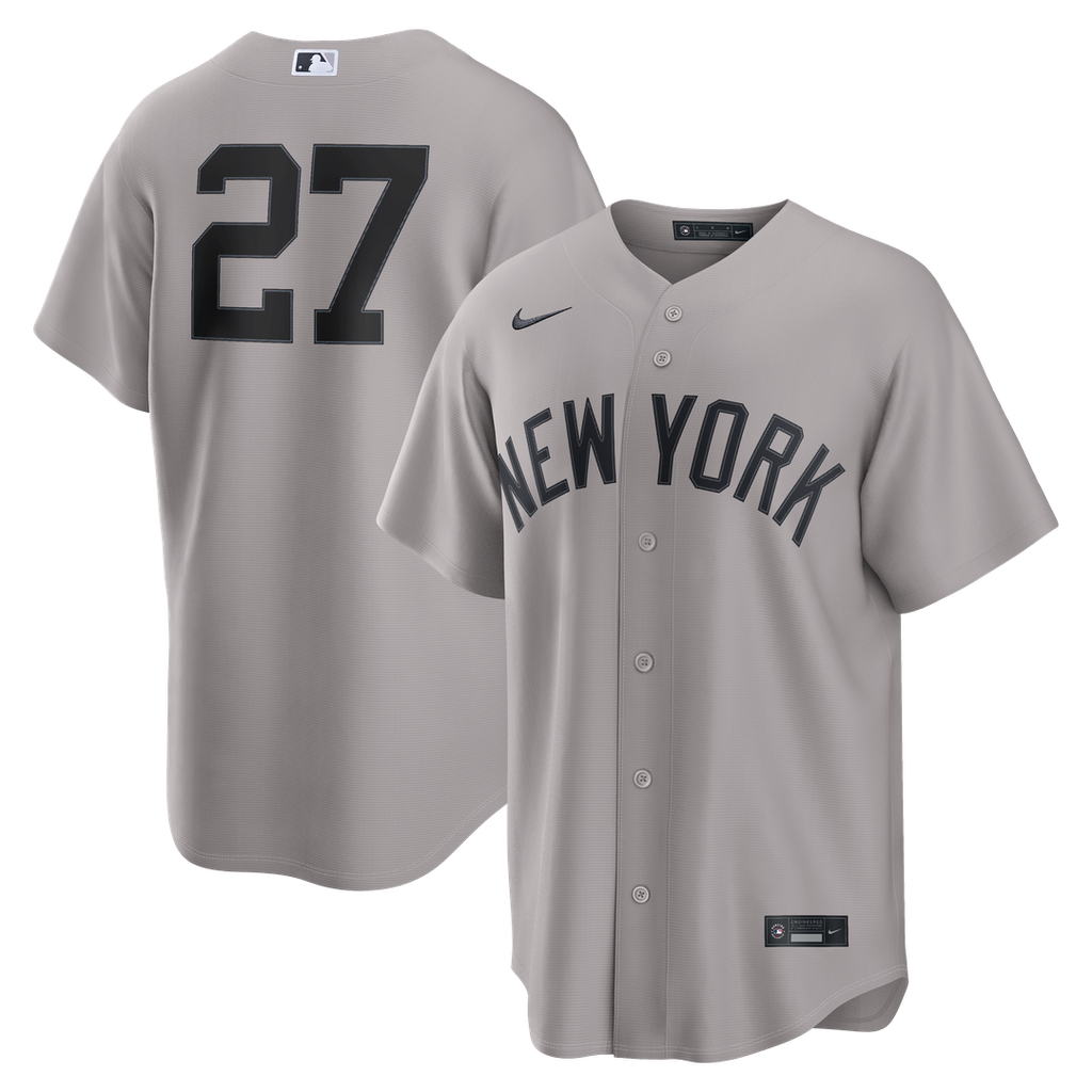New York Yankees Nike Giancarlo Stanton Road Replica Baseball Jersey - Gray