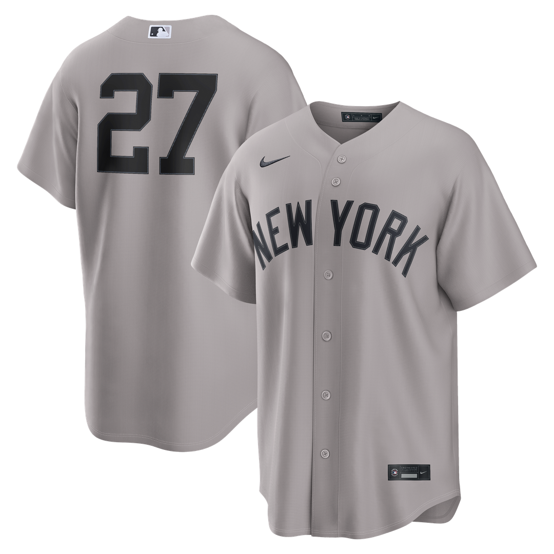 New York Yankees Nike Giancarlo Stanton Road Replica Baseball Jersey - Gray
