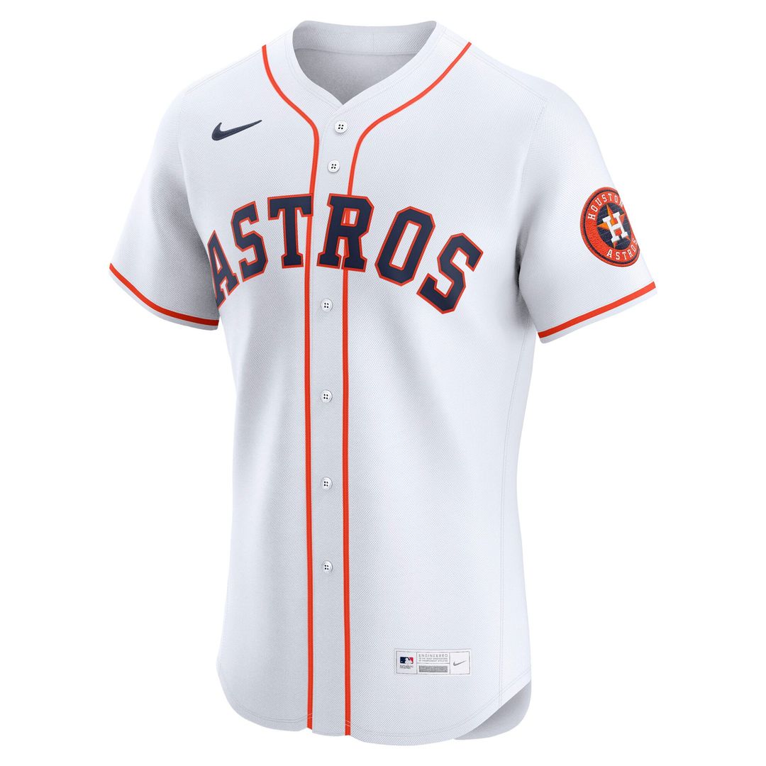 Houston Astros Nike Home Elite Baseball Jersey - White
