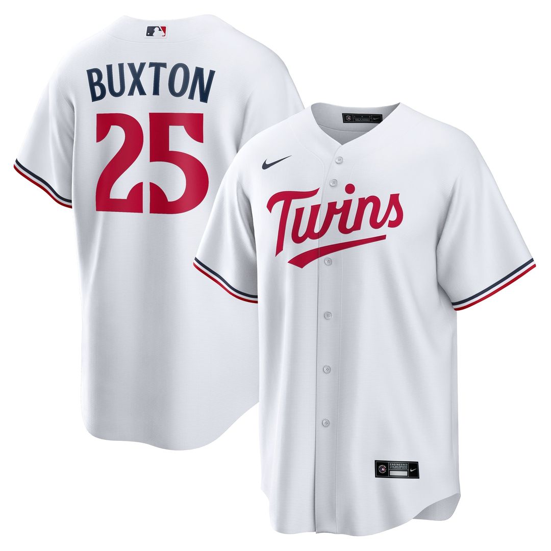 Minnesota Twins Nike Byron Buxton Home Replica Baseball Jersey - White