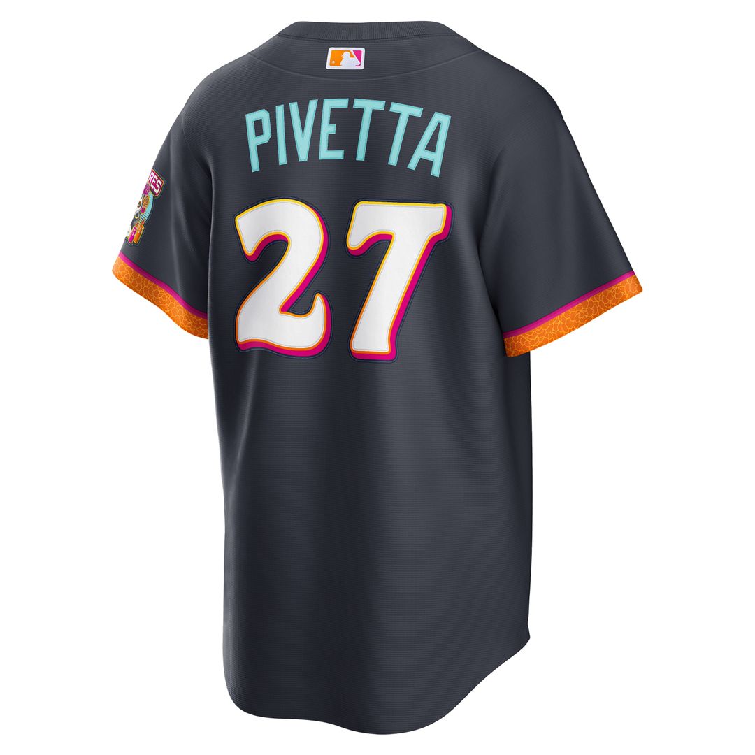 San Diego Padres Nike Nick Pivetta Obsidian 2026 City Connect Stadium Baseball Jersey