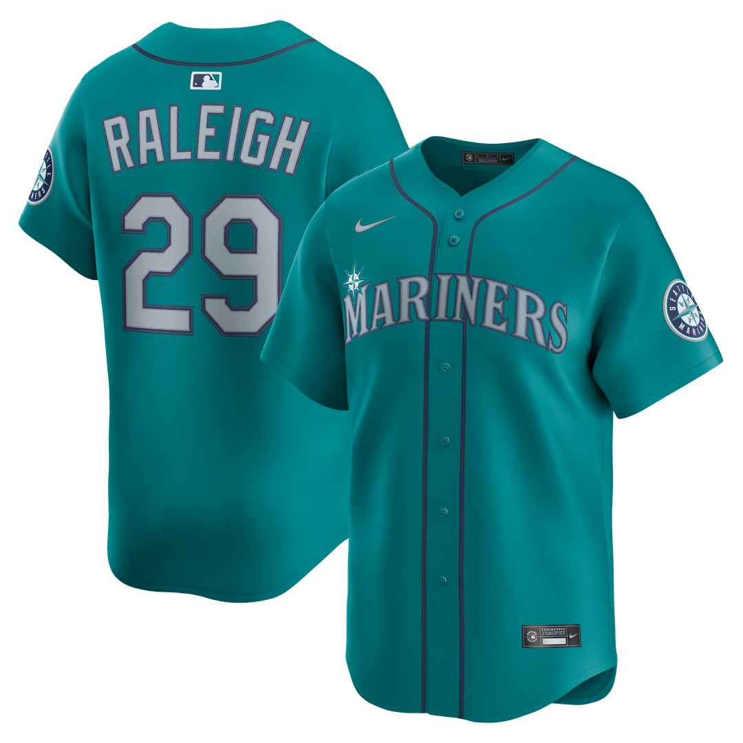 Seattle Mariners Nike Cal Raleigh Alternate Limited Baseball Jersey - Teal
