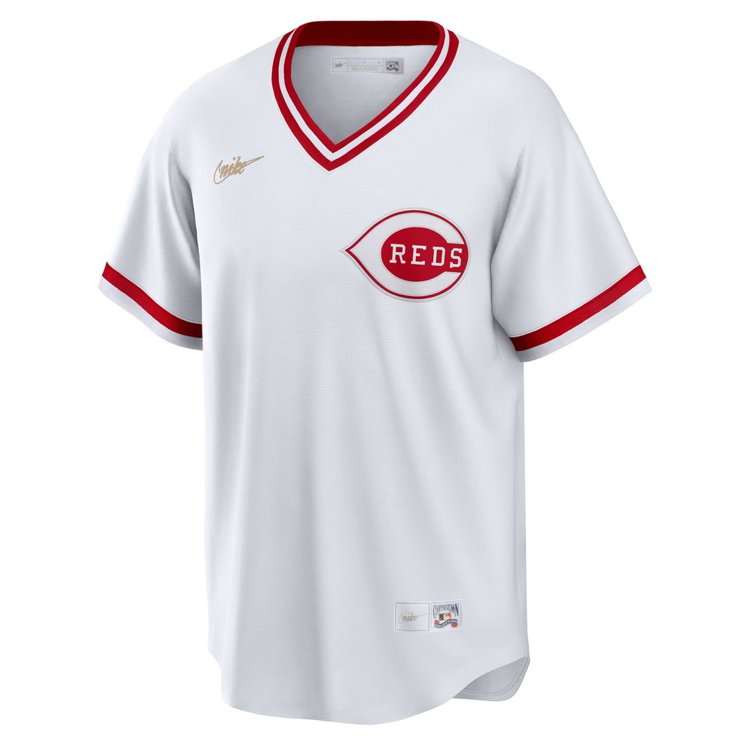 Cincinnati Reds Nike Home Cooperstown Collection Team Baseball Jersey - White