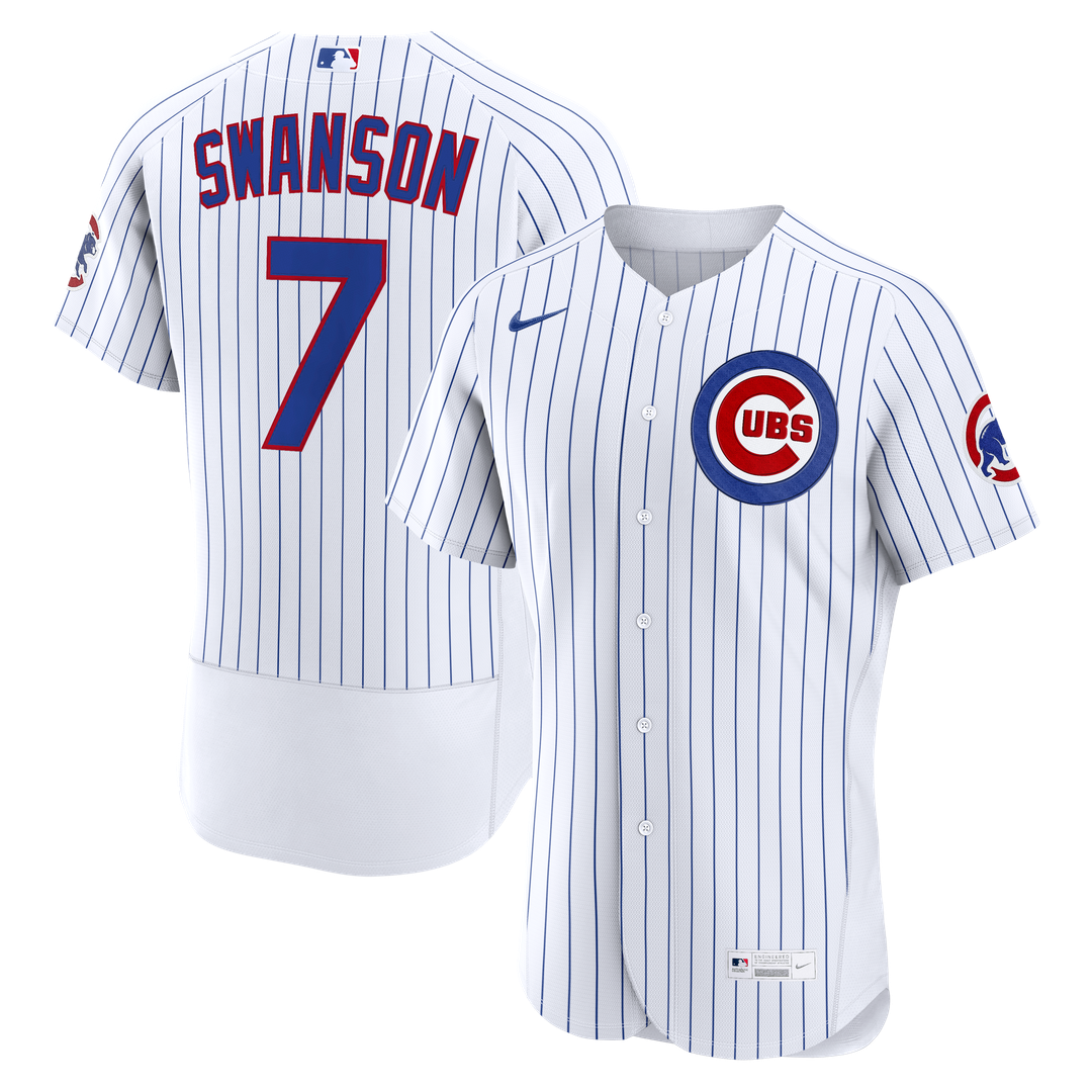 Chicago Cubs Nike Dansby Swanson Home Authentic Baseball Jersey - White