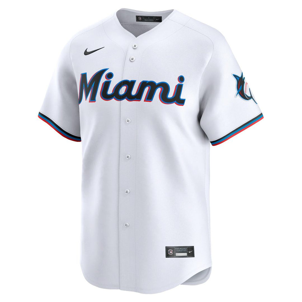 Miami Marlins Nike Sandy Alcantara Home Limited Baseball Jersey - White