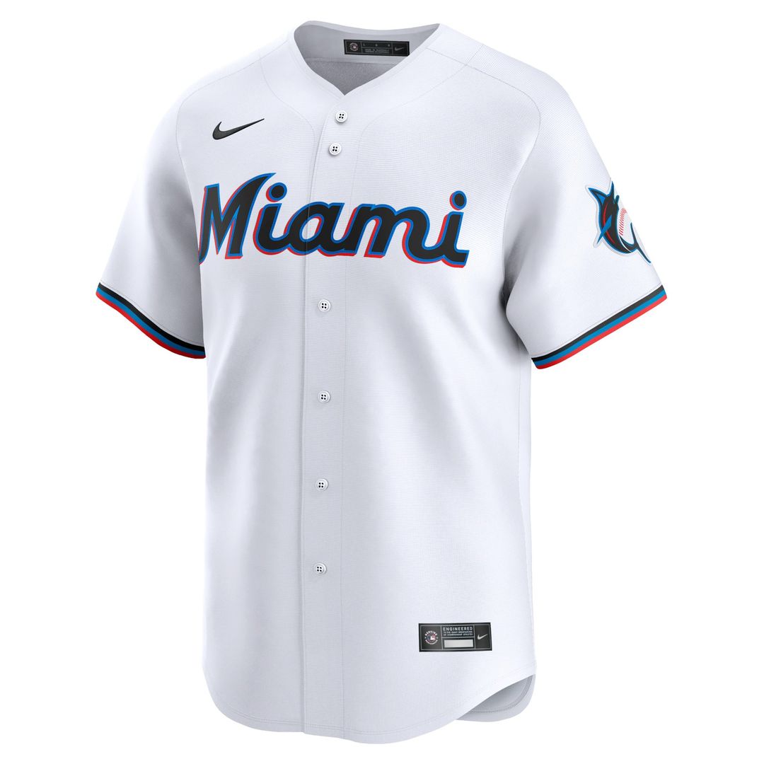 Miami Marlins Nike Sandy Alcantara Home Limited Baseball Jersey - White