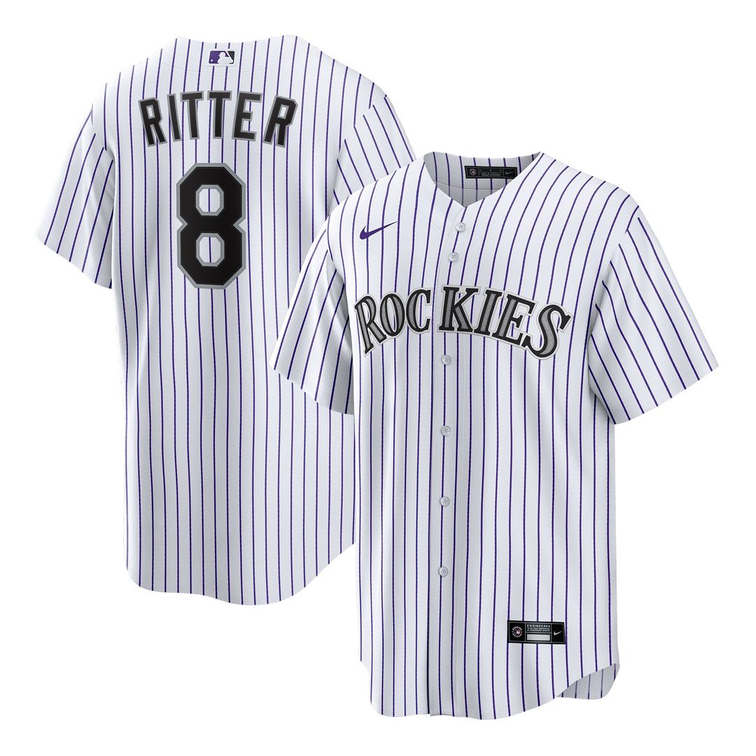Colorado Rockies Nike Ryan Ritter Home Replica Baseball Jersey - White