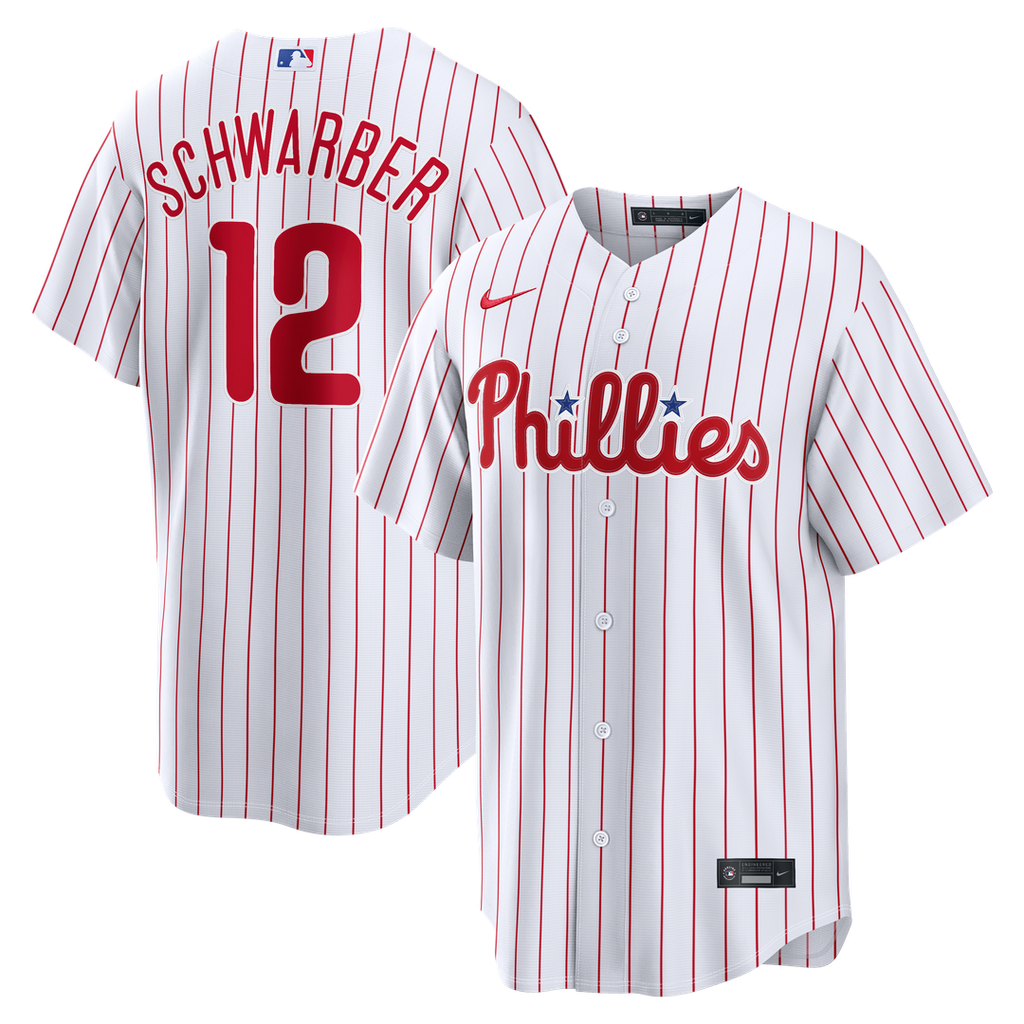 Philadelphia Phillies Nike Kyle Schwarber Home Replica Baseball Jersey - White