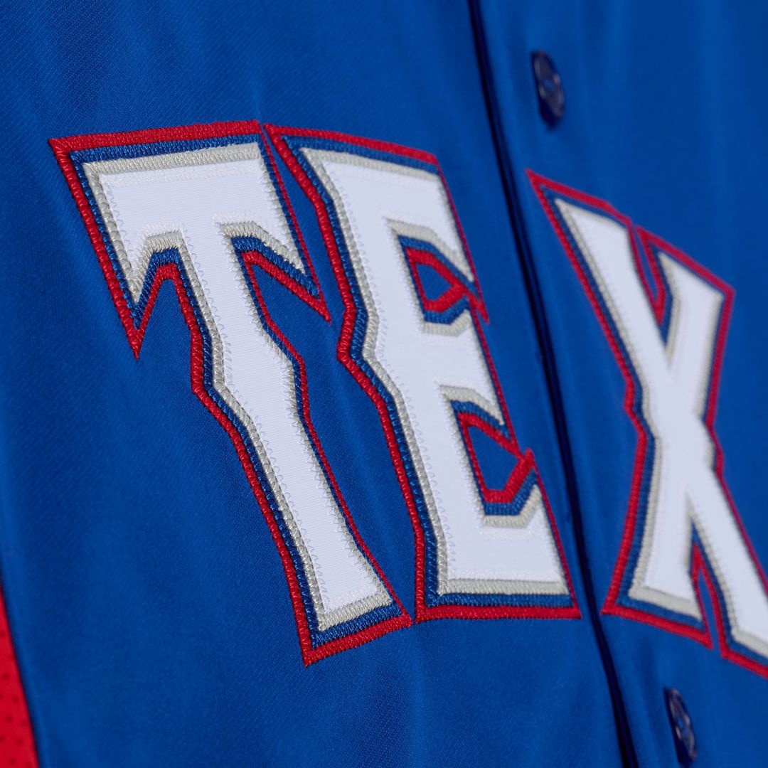 Texas Rangers Mitchell & Ness Adrian Beltre Cooperstown Mesh Batting Practice Button-Up Baseball Jersey - Royal