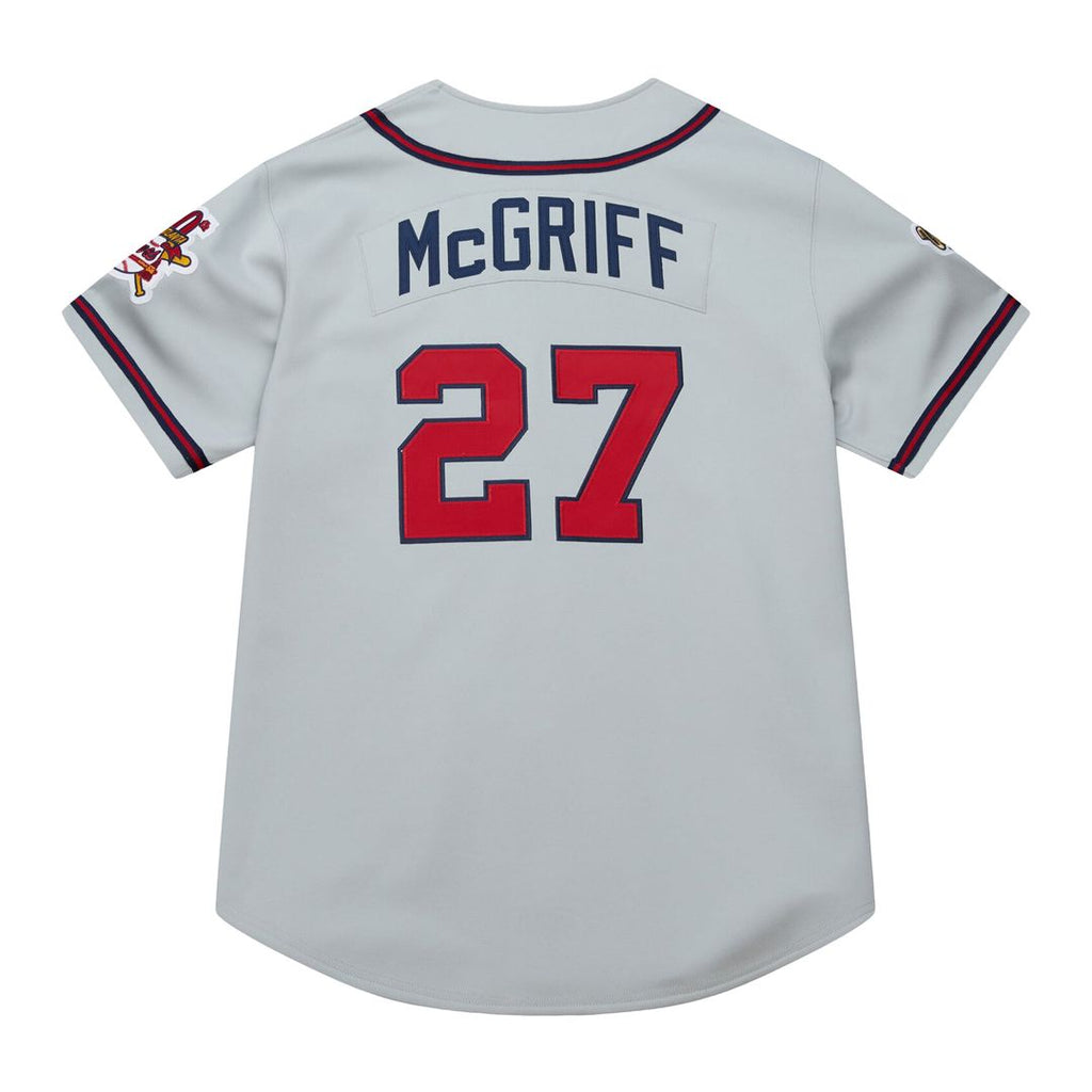 Atlanta Braves Mitchell & Ness Fred McGriff 1995 Throwback Authentic Baseball Jersey - Gray