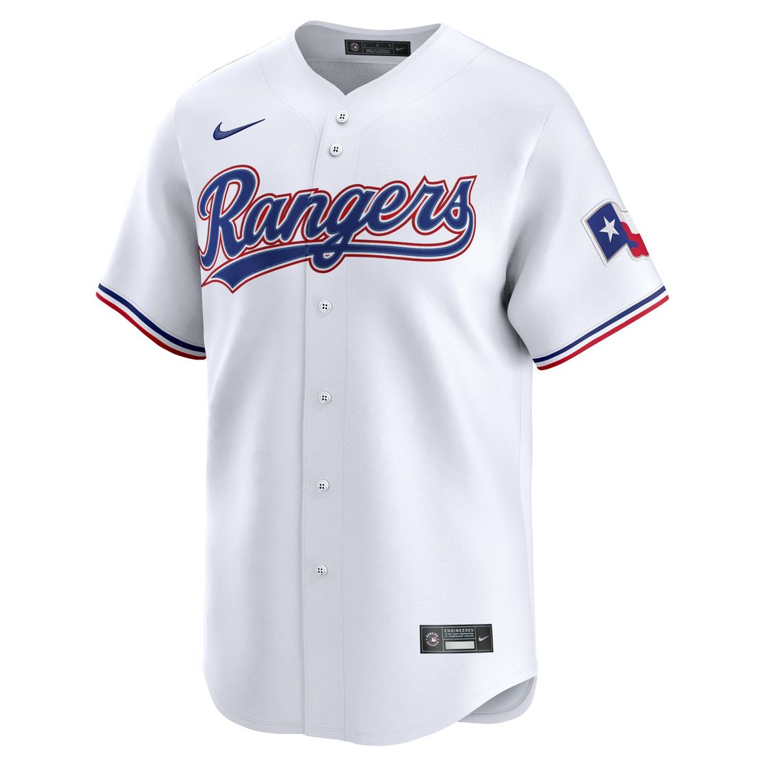 Texas Rangers Nike Ezequiel Duran Home Limited Baseball Jersey - White