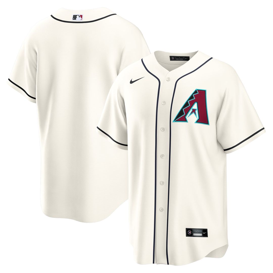 Arizona Diamondbacks Nike Home Replica Baseball Jersey - Cream